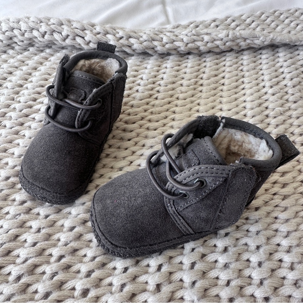 UGG Neumel Suede Gray Baby Boots